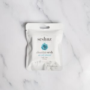 Mushroom Blend Chocolate - Dark Chocolate Sea Salt Almond (Half Bar)
